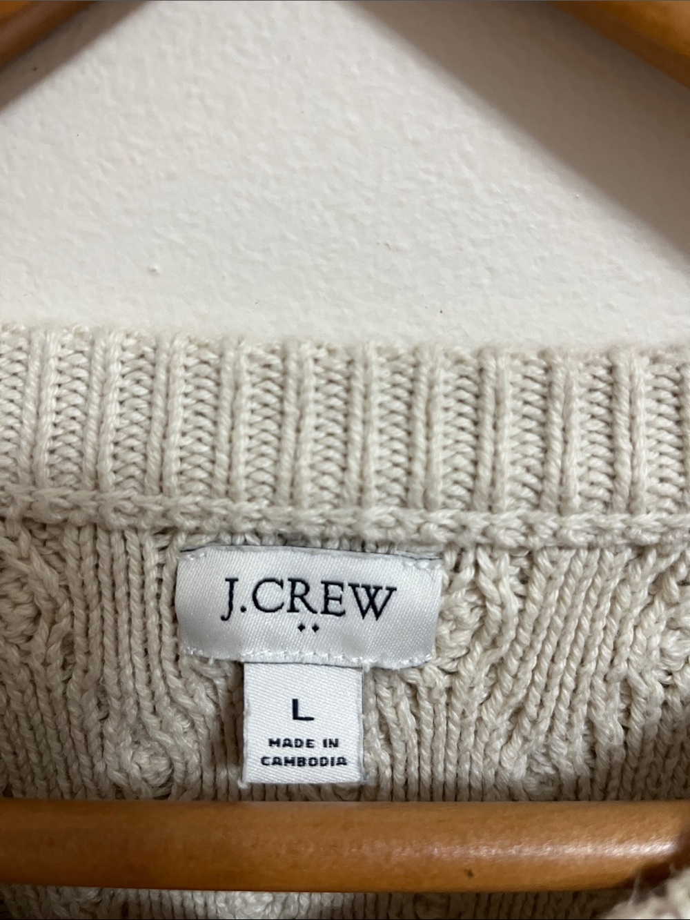 J. Crew Women’s Cable Knit Crewneck Sweater 100% Cotton Chunky Casual Cozy - Picture 11 of 12